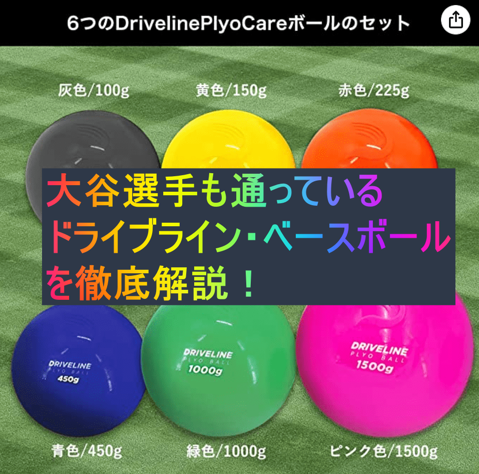 【好評正規品】ドライブラインベースボール プライオボール 野球 練習機器
