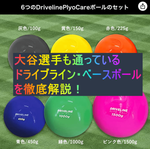 ドライブラインベースボール プライオボール 野球のセット6D